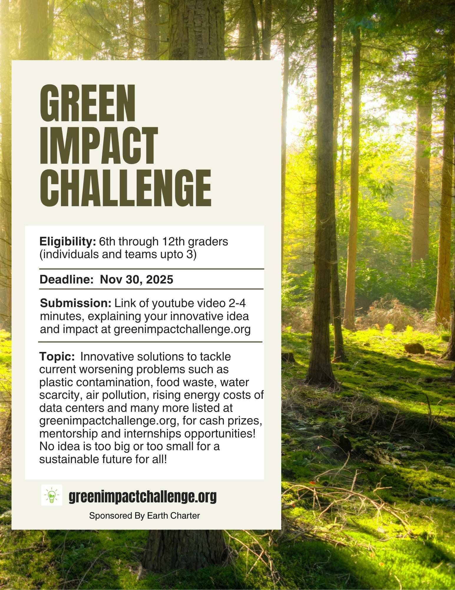 Green Impact Challenge Flyer